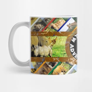 My African Adventure Wildlife Collage Mug